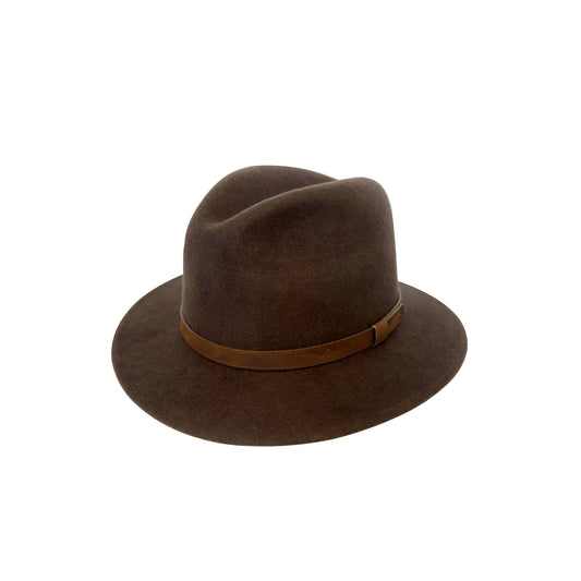 brown mens wool fedora hat