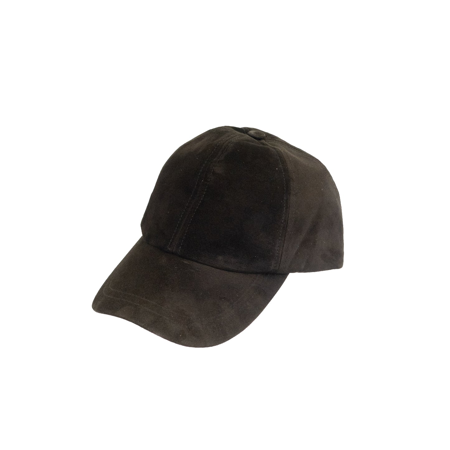 Suede Leather Baseball Cap