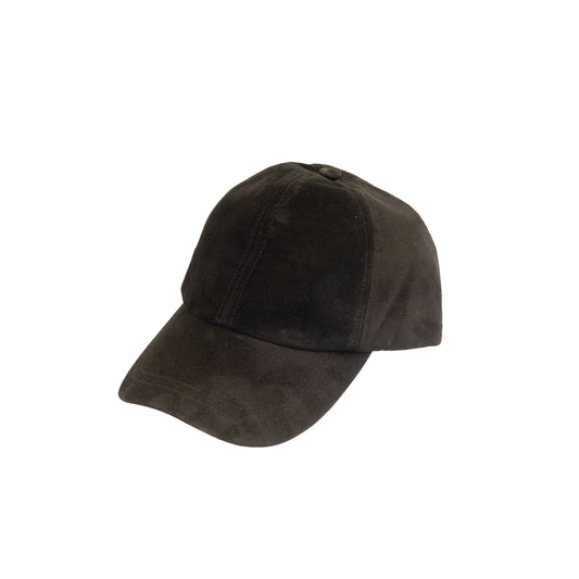 Suede Leather Baseball Cap