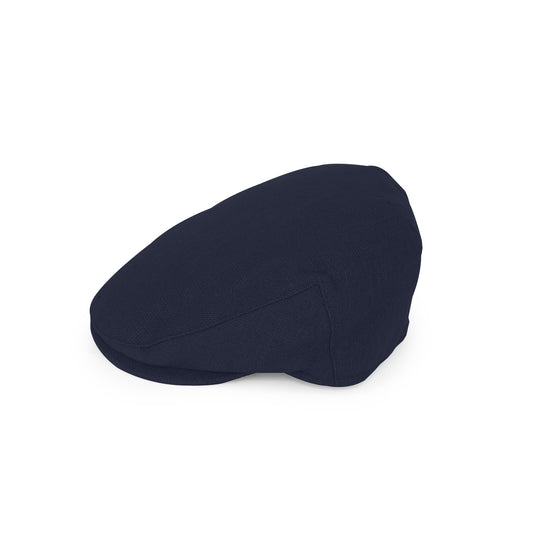 Textured Linen Flat Cap