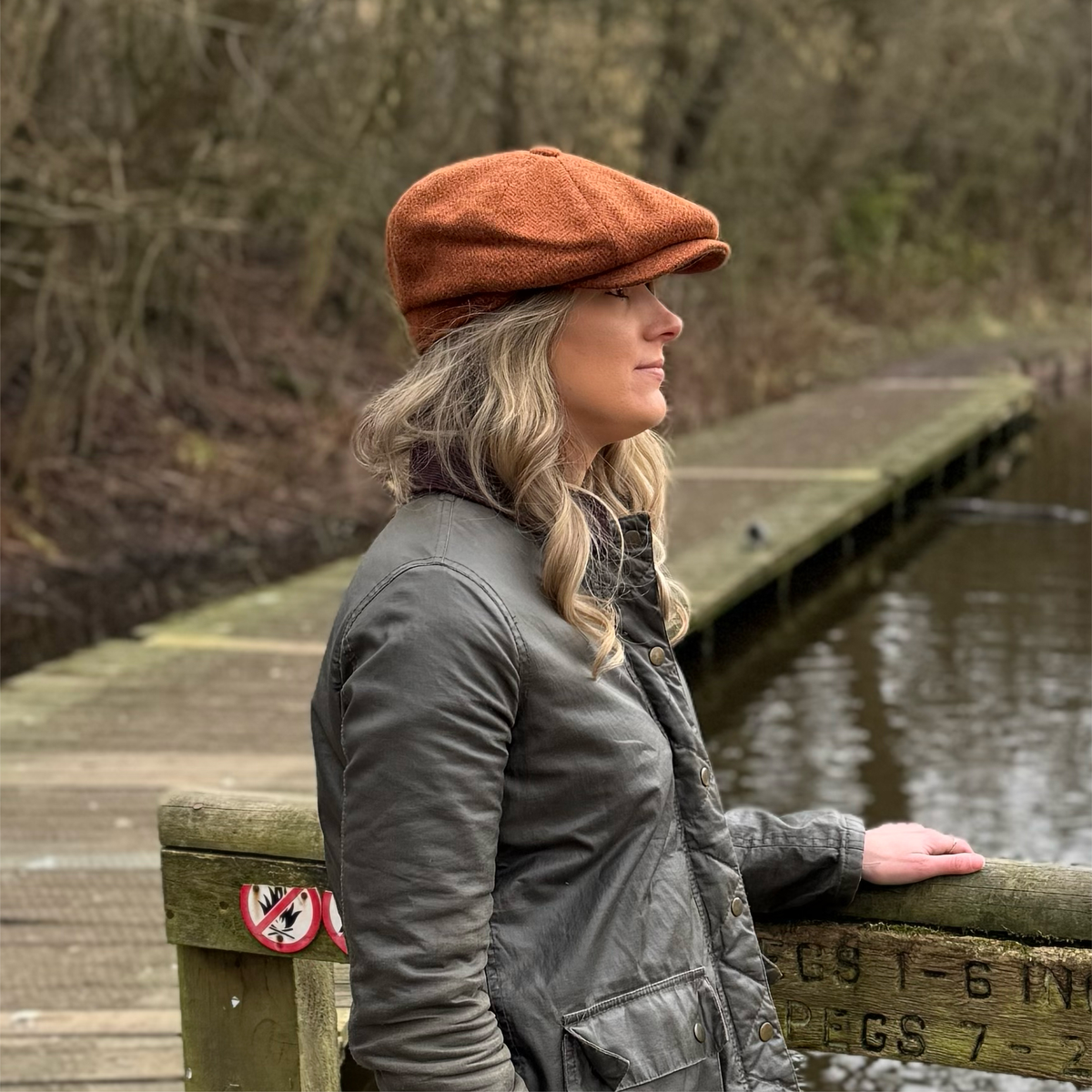 Gatsby Wool Tweed Flat Cap