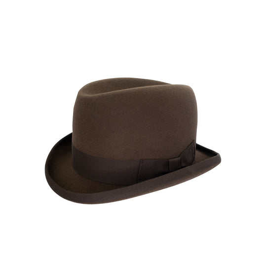 Brown Men's Churchill Homburg Hat
