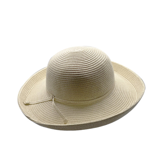 beige straw ladies summer hat