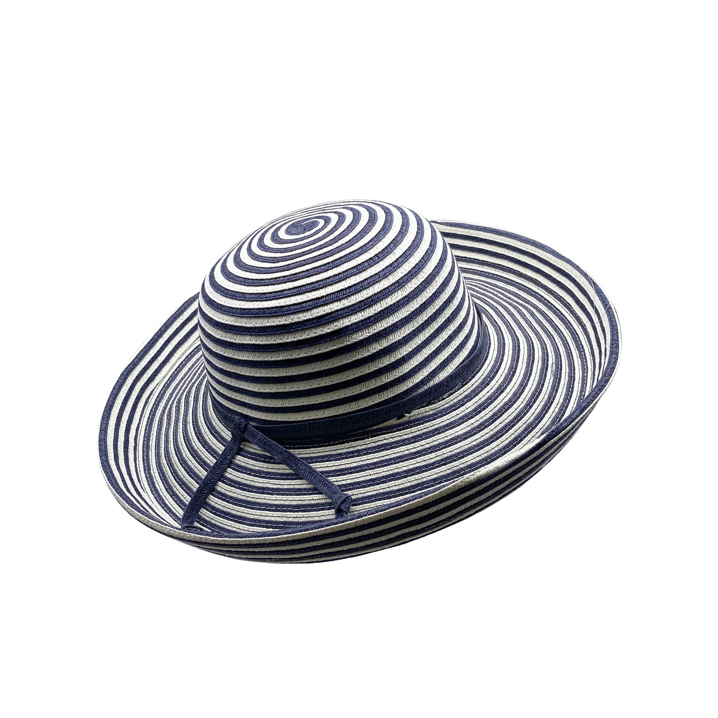 ladies-summer-hat-navy-stripe