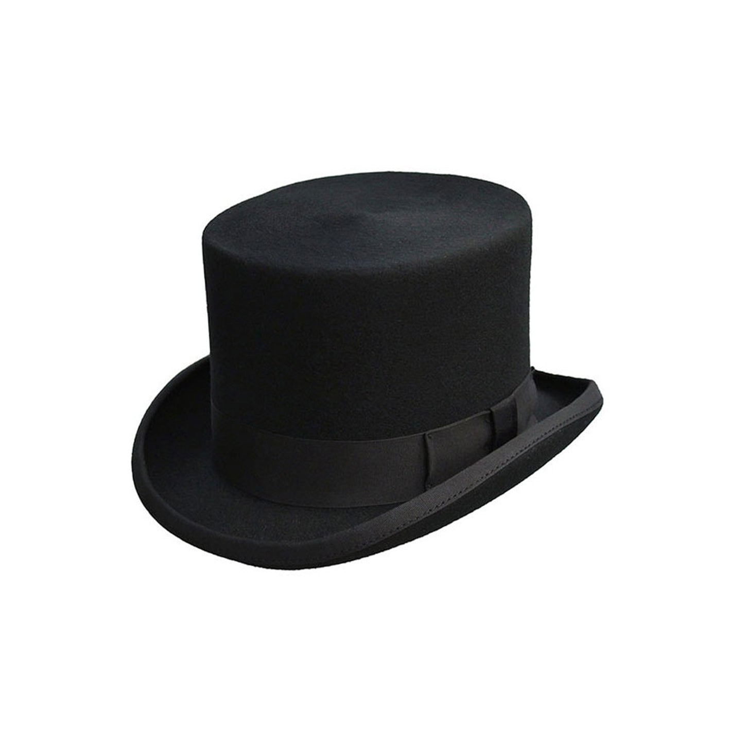 100% wool black mens top hat
