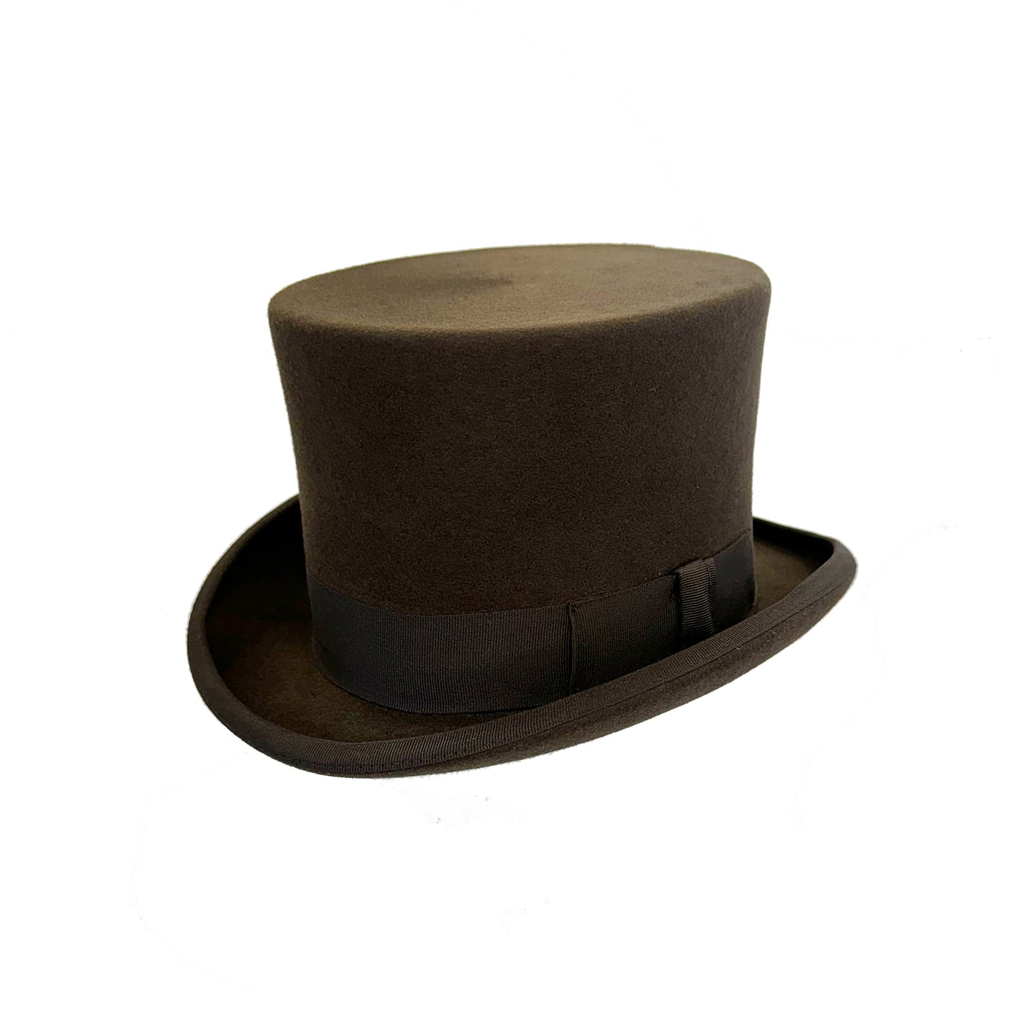 Brown mens top hat