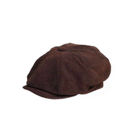 Gatsby Suede Leather Cap