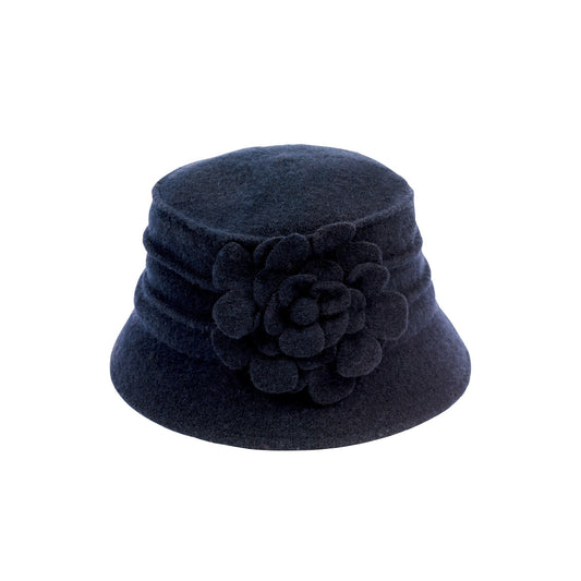Ladies Wool Winter Cloche Hat