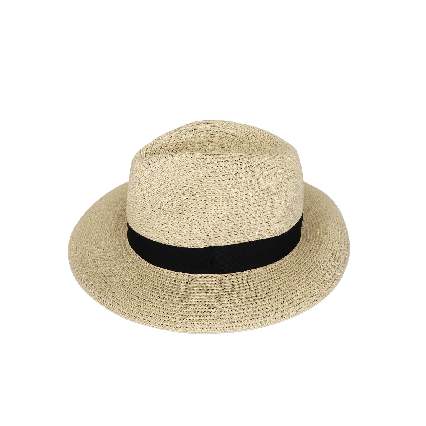 Packable Braided Straw Trilby Hat