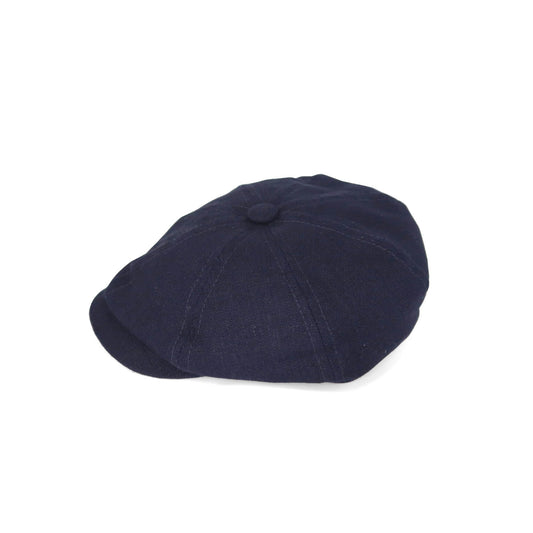 Textured Linen 8 Piece Bakerboy Newsboy Cap