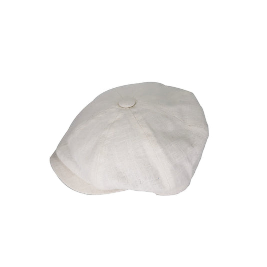 Textured Linen 8 Piece Bakerboy Newsboy Cap