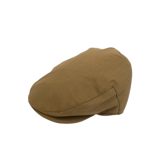 Smooth Linen Flat Cap