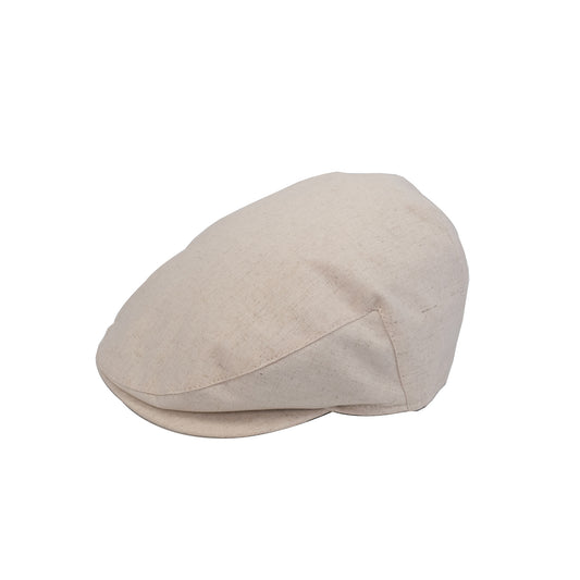 Smooth Linen Flat Cap