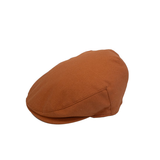 Smooth Linen Flat Cap
