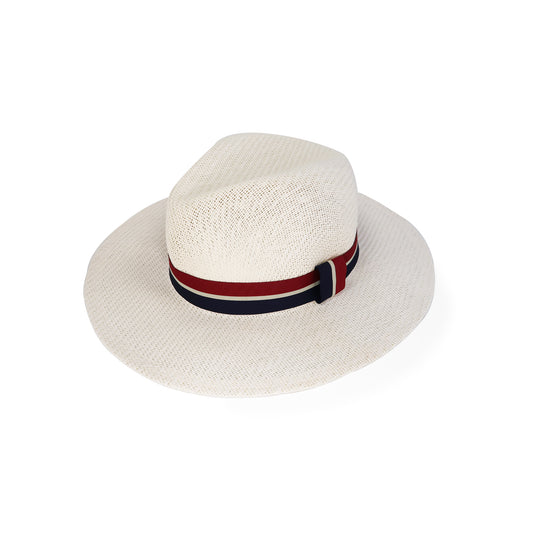 White Panama Fedora Hat