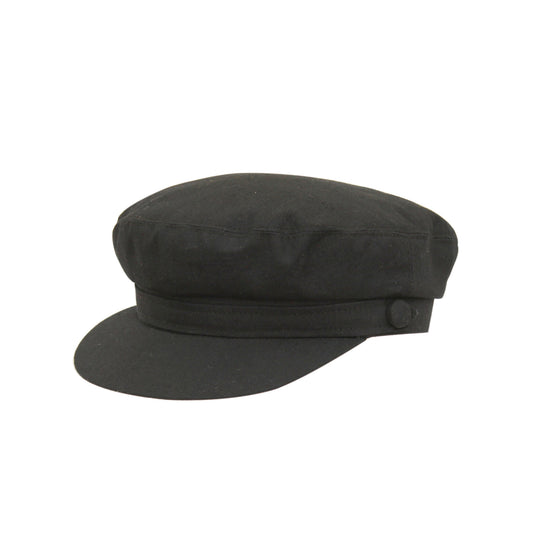 Summer Linen Barge Cap