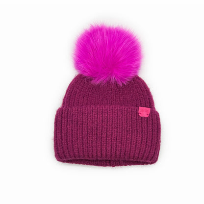 Ladies Wool Bobble Hat