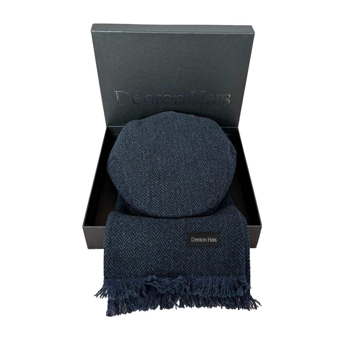 Men’s Flat Cap & Tweed Scarf Boxed Gift Set