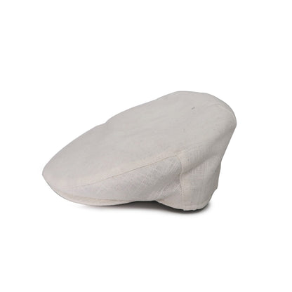 Textured Linen Flat Cap