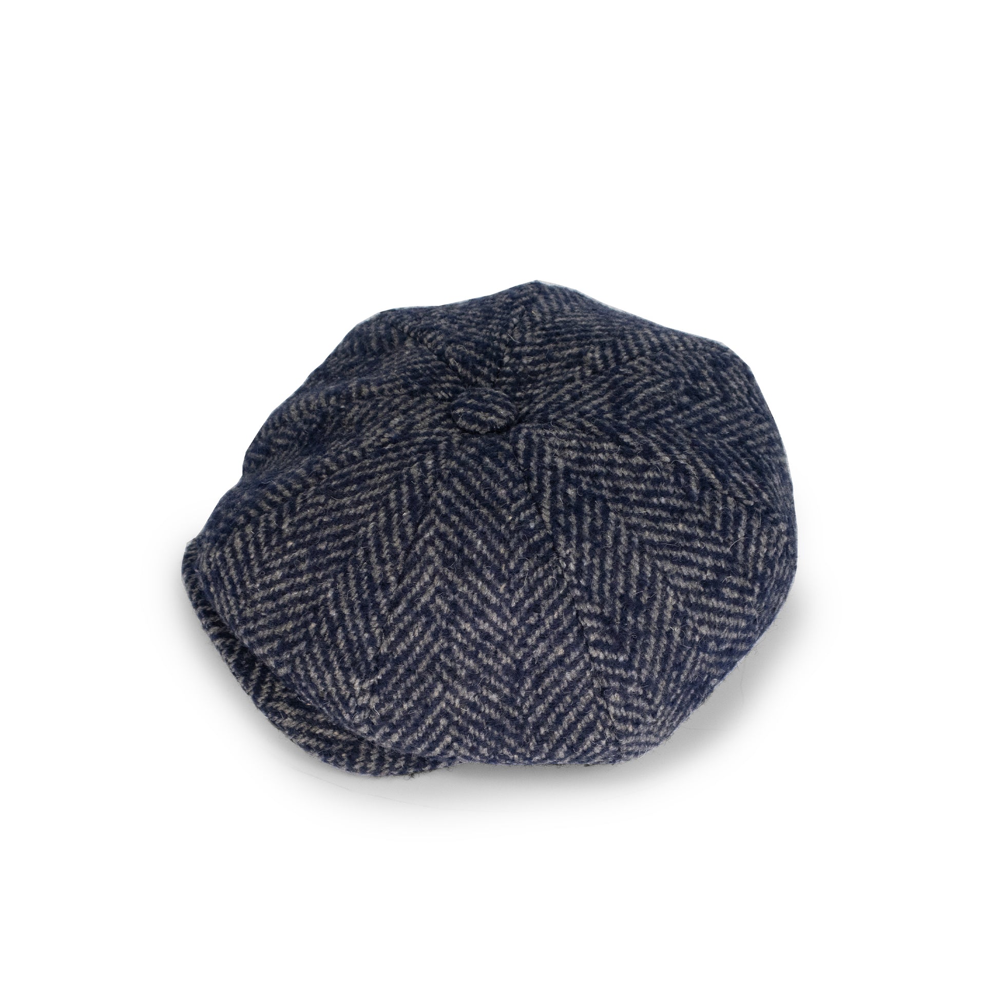 Navy gatsby chunky wool cap