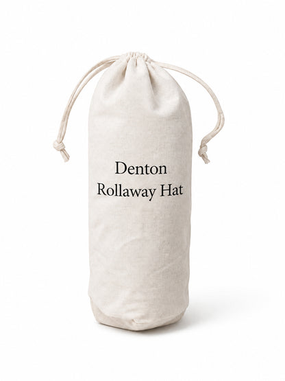 Foldable Packable Wool Felt Fedora Hat with Travel Bag