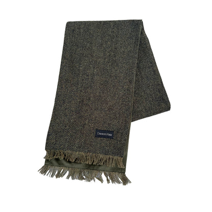 Men’s Green Flat Cap & Tweed Scarf Boxed Gift Set