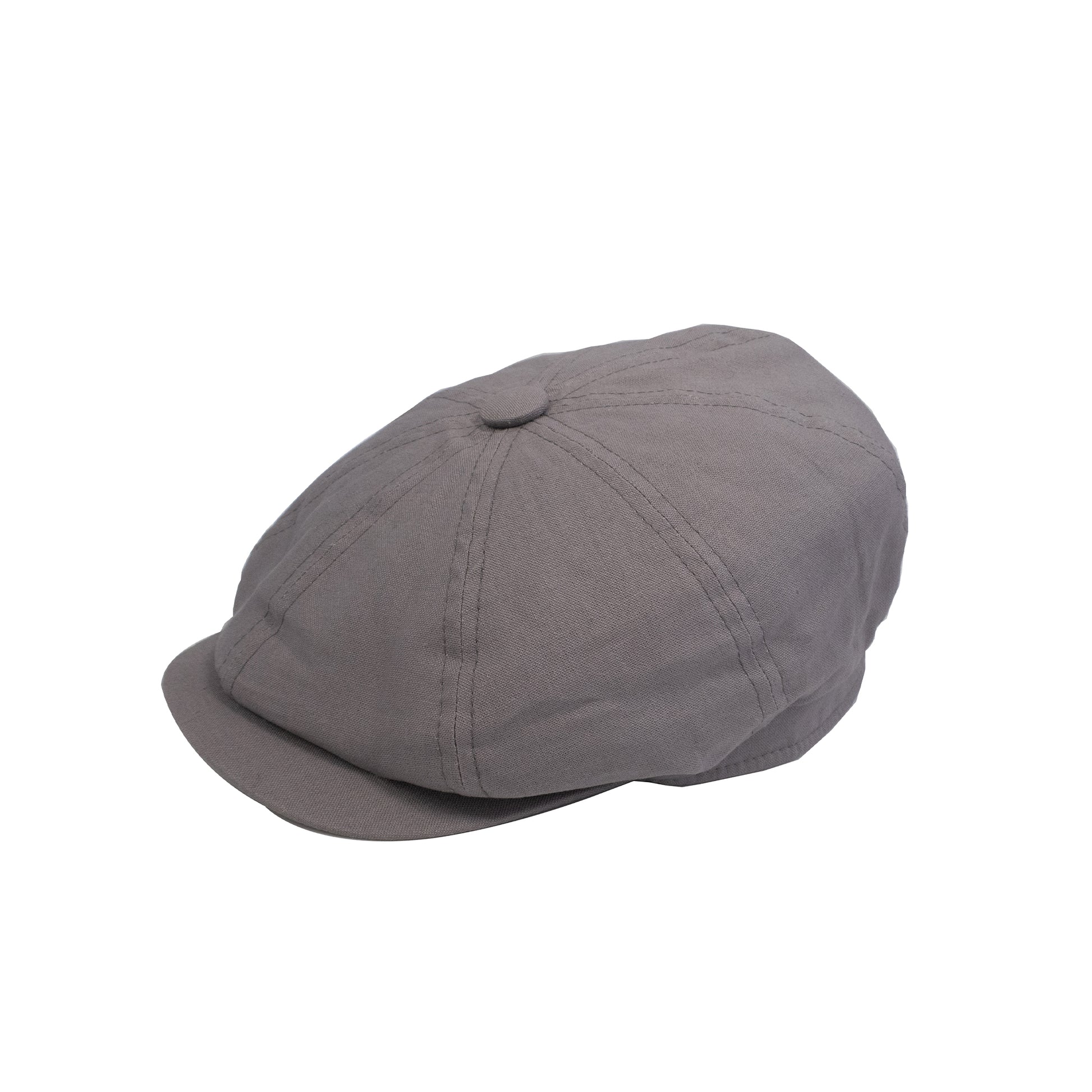 linen flat cap for men in silver