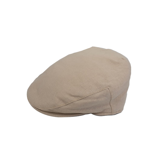 Smooth Linen Flat Cap