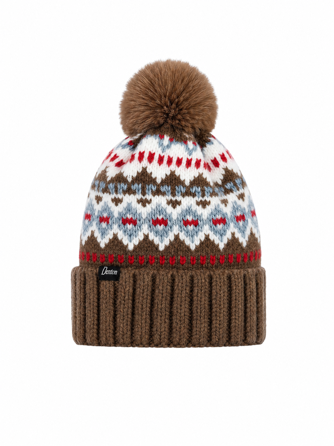Men's Aztec Wool Bobble Hat