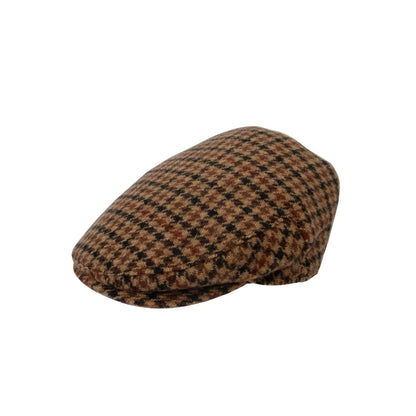 Men's Cheshire Dogtooth Print Flat Cap