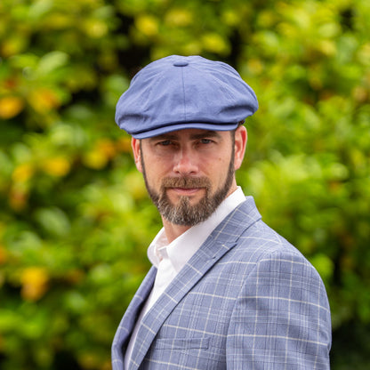 Smooth Linen 8 Piece Flat Cap